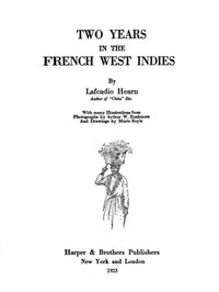 Book cover of "Two years in the French West Indies"