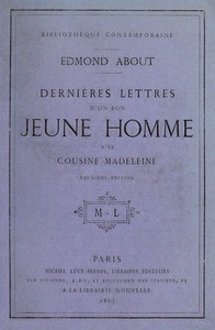 Book cover of "Dernières lettres d'un bon jeune homme à sa cousine Madeleine"