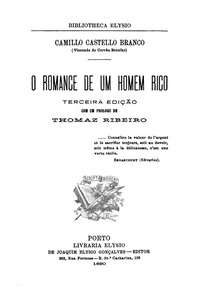 Book cover of "O Romance de um Homem Rico"