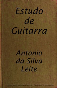 Book cover of "Estudo de Guitarra"