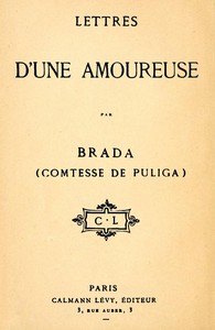 Book cover of "Lettres d'une amoureuse"
