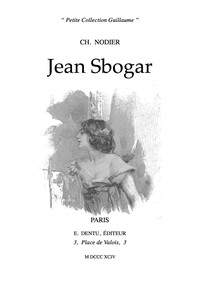 Book cover of "Jean Sbogar"