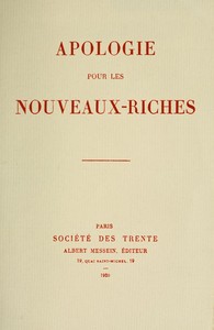 Book cover of "Apologie pour les nouveaux-riches"