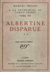 Book cover of "Albertine disparue Vol 2 (of 2) - À la recherche du temps perdu, Tome 7"