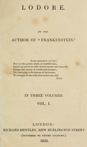 Book cover of "Lodore, Vol. 1 (of 3)"