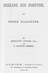 Book cover of "Seeking his fortune, and other dialogues"