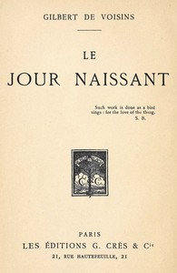 Book cover of "Le jour naissant"