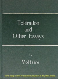 Book cover of "Toleration and other essays"