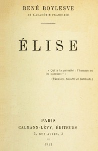 Book cover of "Élise"