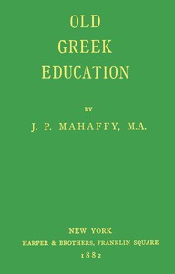 Book cover of "Old Greek Education"