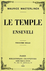 Book cover of "Le temple enseveli"