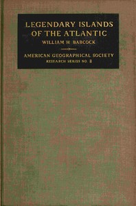 Book cover of "Legendary Islands of the Atlantic: A Study of Medieval Geography"