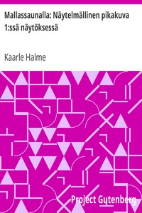 Book cover of "Mallassaunalla: Näytelmällinen pikakuva 1:ssä näytöksessä"