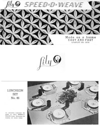 Book cover of "Lily Speed-O-Weave: Luncheon Set No. 86"
