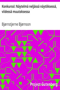 Book cover of "Konkurssi: Näytelmä neljässä näytöksessä, viidessä muutoksessa"