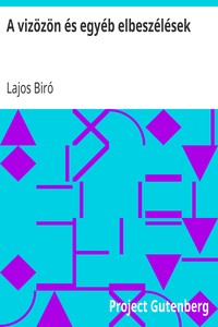 Book cover of "A vizözön és egyéb elbeszélések"