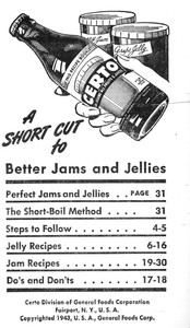 Book cover of "Certo: A Short Cut to Better Jams and Jellies"