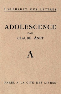 Book cover of "Adolescence"