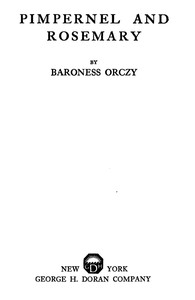 Book cover of "Pimpernel and Rosemary"