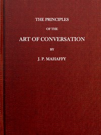 Book cover of "The Principles of the Art of Conversation"