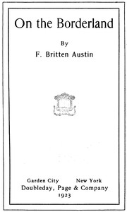 Book cover of "On the Borderland"