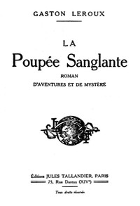 Book cover of "La Poupée Sanglante"