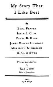 Book cover of "My Story That I Like Best"