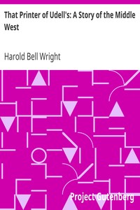 Book cover of "That Printer of Udell's: A Story of the Middle West"