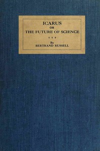 Book cover of "Icarus; or, The Future of Science"