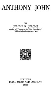 Book cover of "Anthony John"