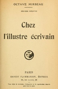 Book cover of "Chez l'illustre Écrivain"