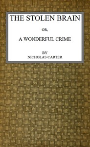Book cover of "The Stolen Brain; Or, A Wonderful Crime"
