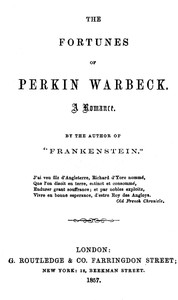 Book cover of "The Fortunes of Perkin Warbeck: a romance"