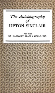 Book cover of "The Autobiography of Upton Sinclair"
