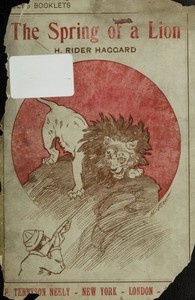 Book cover of "The Spring of a Lion"