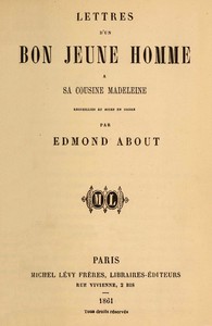 Book cover of "Lettres d'un bon jeune homme à sa cousine Madeleine"