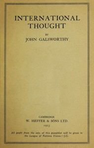Book cover of "International Thought"