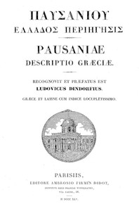 Book cover of "[Pausaniou Ellados periegesis] = Pausaniae Descriptio Græciæ"