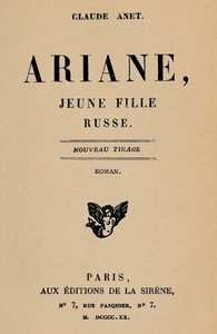 Book cover of "Ariane, jeune fille russe"