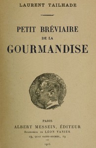 Book cover of "Petit bréviaire de la Gourmandise"