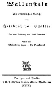 Book cover of "Wallensteins Lager"