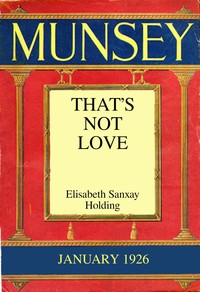 Book cover of "That's Not Love"