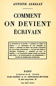 Book cover of "Comment on devient écrivain"