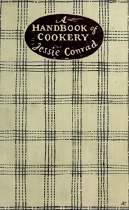 Book cover of "A Handbook of Cookery for a Small House"