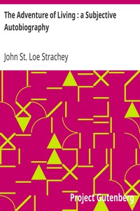 Book cover of "The Adventure of Living : a Subjective Autobiography"