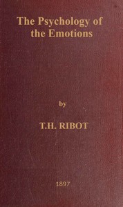 Book cover of "The Psychology of the Emotions"