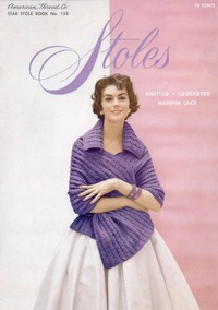 Book cover of "Stoles: Knitted; Crocheted; Hairpin Lace"