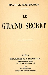 Book cover of "Le grand secret"