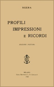 Book cover of "Profili, impressioni e ricordi"
