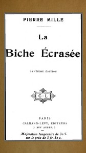 Book cover of "La biche écrasée"